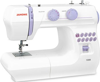 Электромеханическая швейная машина Janome 1008 1692 - фото 4795